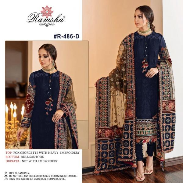 Ramsha R 488 Georgette Designer Pakistani Salwar suit